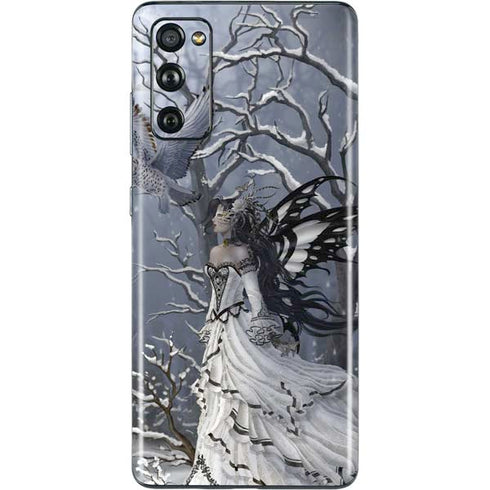 Fairy with Owl in Snow by Nene Thomas Galaxy S20 Fan Edition Skin
